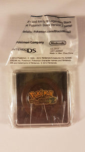 Pokemon Black Version 2 Black Kyurem Commemorative Coin Nintendo 3DS