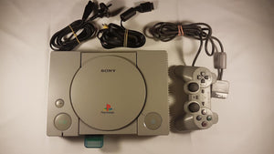 Sony PlayStation 1 PS1 Console, Cables and Controller Grey
