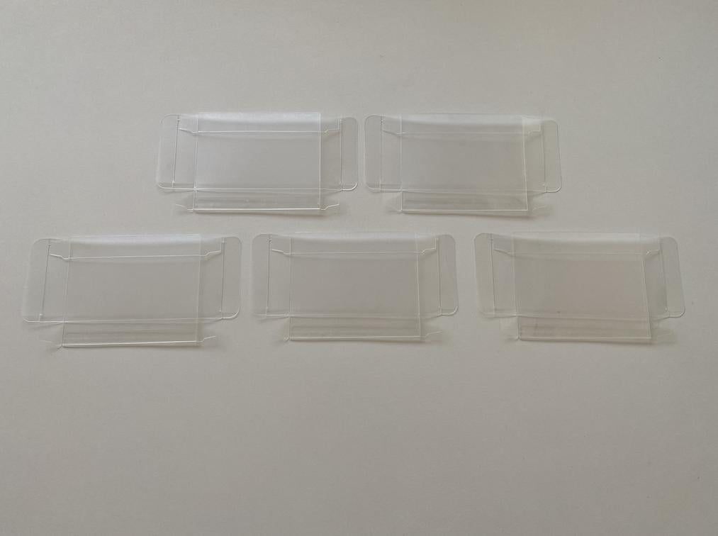 5x Nintendo 64 Plastic Cartridge Clear Protector Box