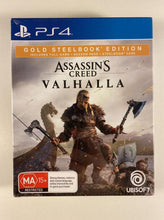 Load image into Gallery viewer, Assassin&#39;s Creed Valhalla Gold Steelbook Edition Sony PlayStation 4