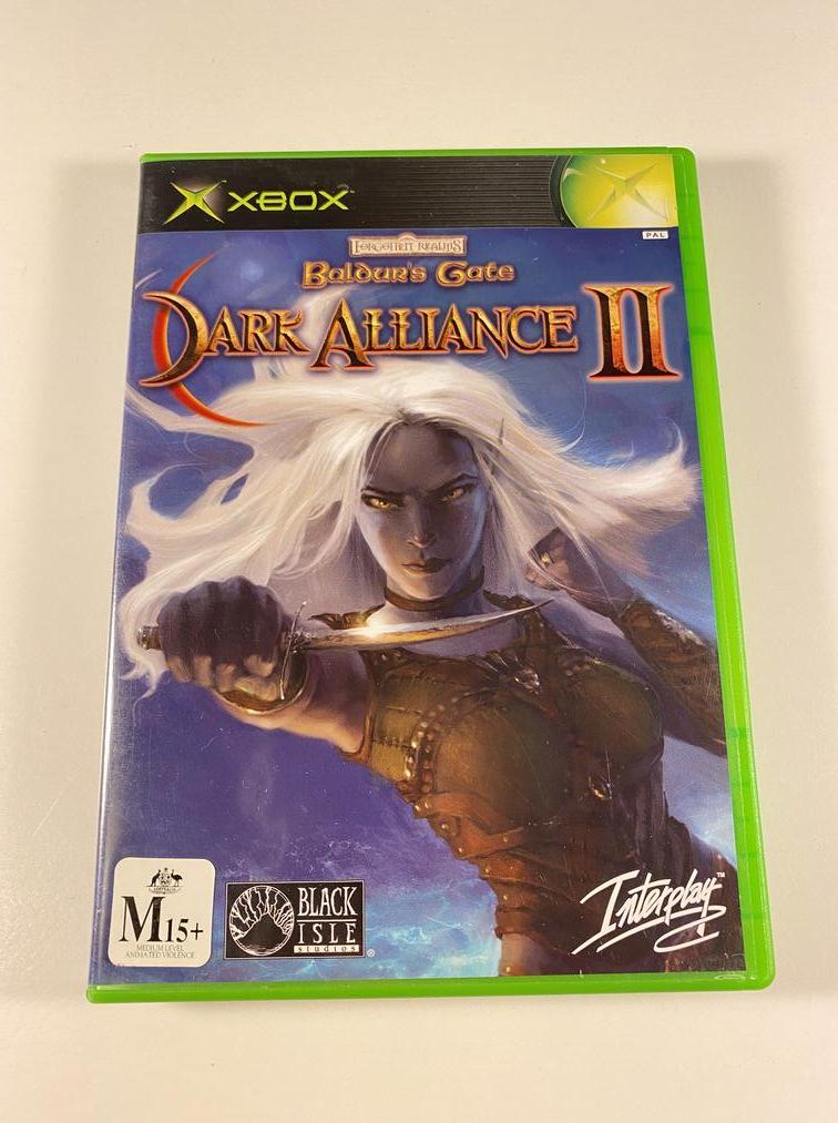 Baldur's Gate Dark Alliance II Case and Manual Only No Game Microsoft Xbox