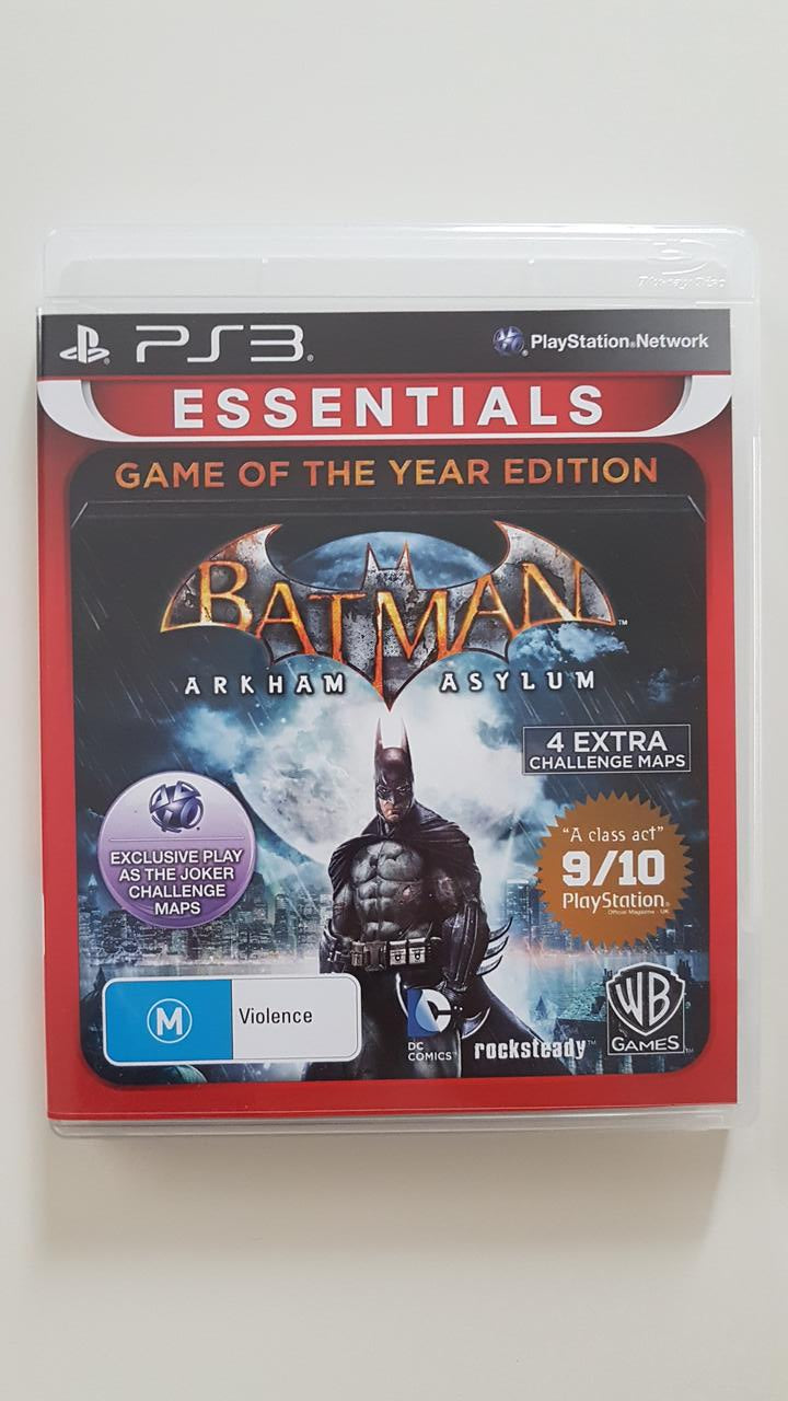 Batman Arkham Asylum Game Of The Year Edition
