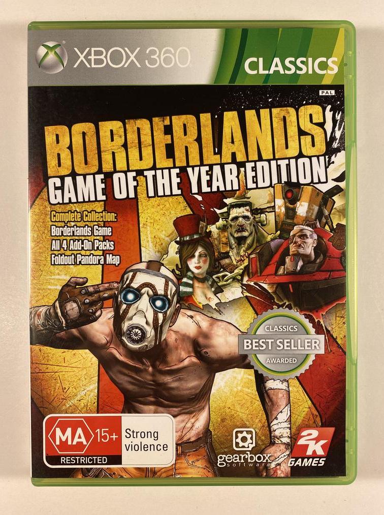 Borderlands Game Of The Year Edition Microsoft Xbox 360