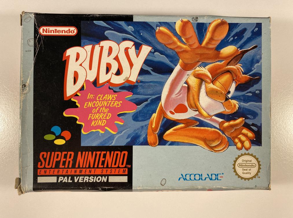 Bubsy in Claws Encounters of the Furred Kind Boxed Nintendo SNES