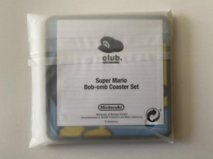 Club Nintendo Super Mario Bo-omb Coaster Set