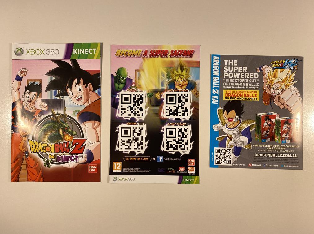 Dbz For Kinect Qr Code Dragon Ball Z For Kinect (Microsoft Xbox - Main Image