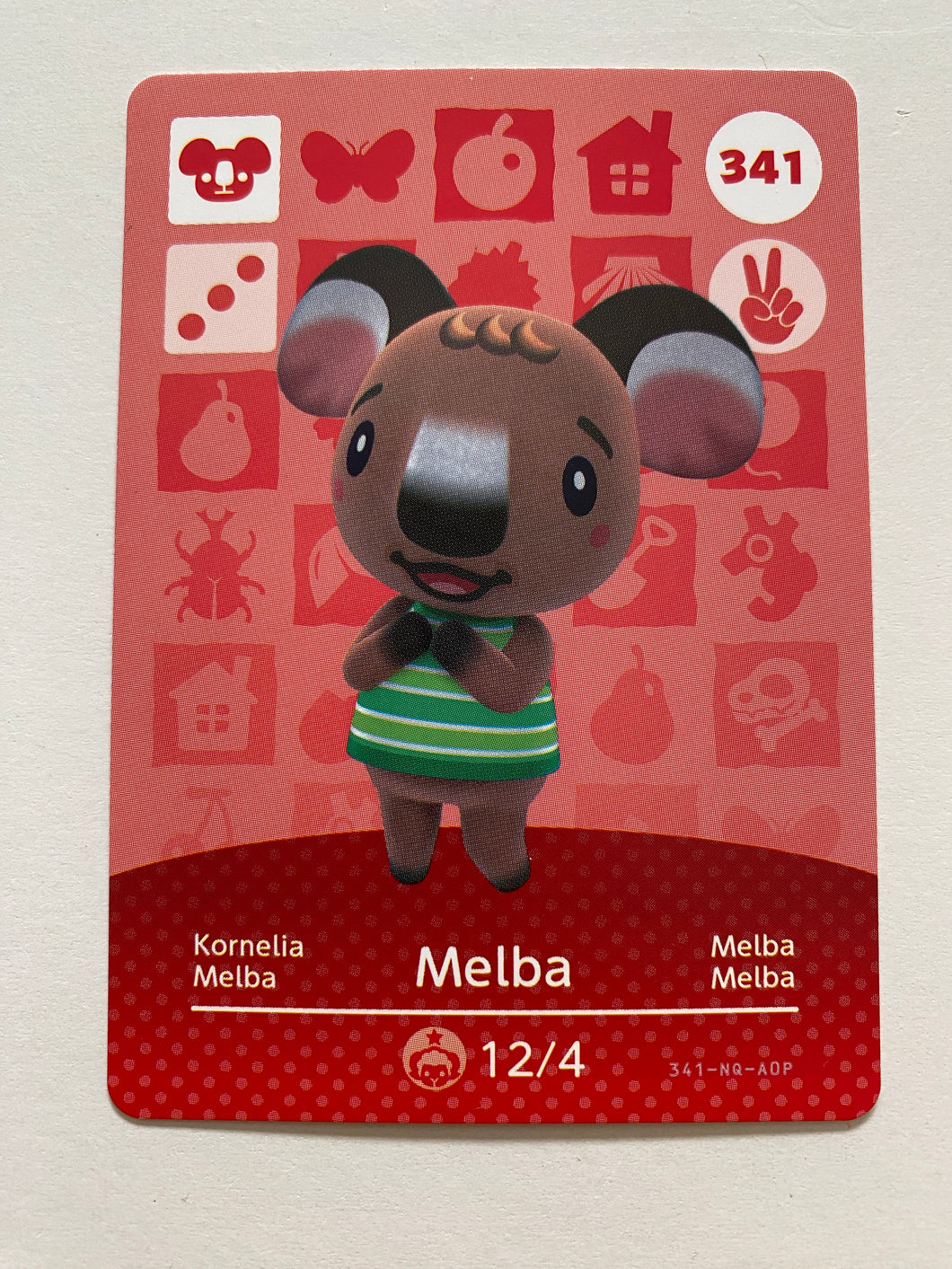 Animal Crossing Amiibo Card #341 Melba