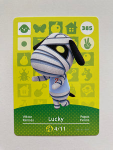 Animal Crossing Amiibo Card #385 Lucky