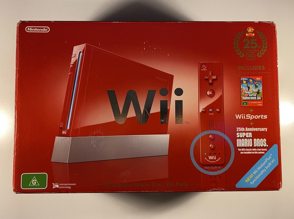 Nintendo Wii Console 25th Anniversary Super Mario Bros Edition Boxed