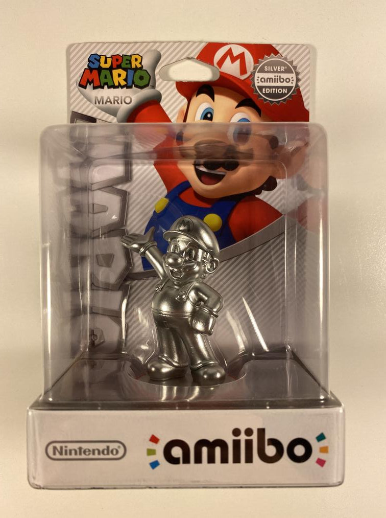 Mario Silver Edition Nintendo Amiibo Super Mario