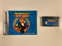 Load image into Gallery viewer, Mario Kart Super Circuit Cartridge and Manual Nintendo Game Boy Advance