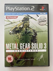 Metal Gear Solid 3 Subsistence Sony PlayStation 2
