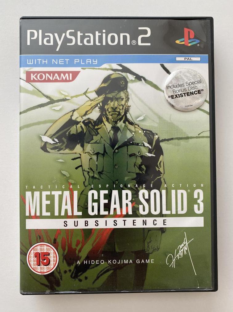 Metal Gear Solid 3 Subsistence Sony PlayStation 2