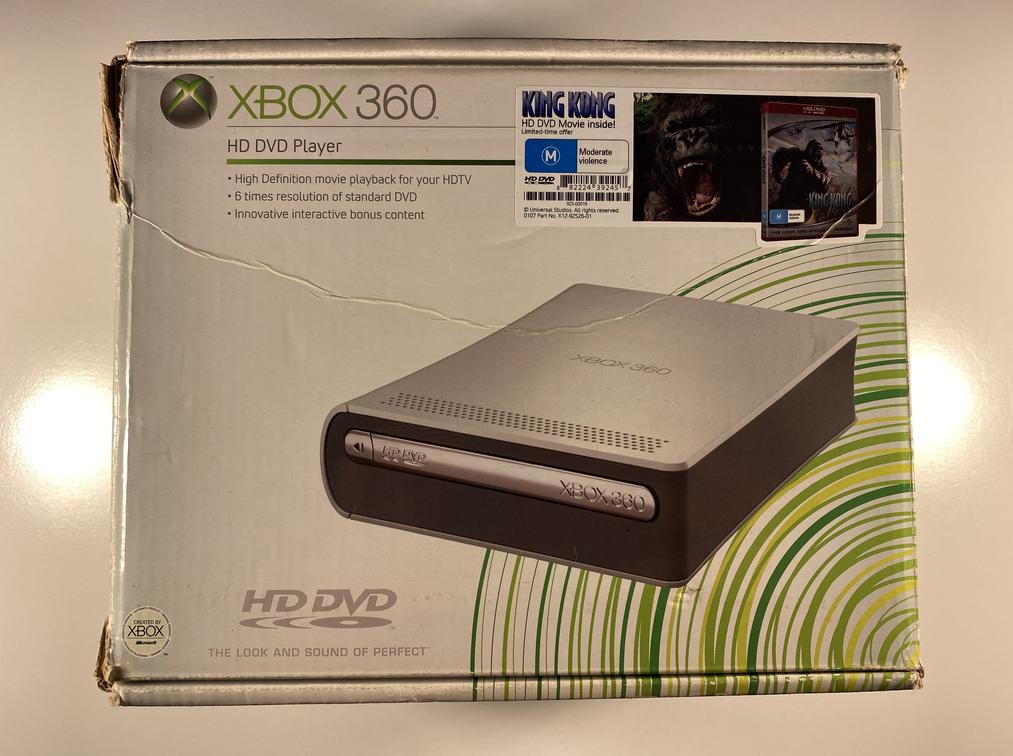 Microsoft Xbox 360 HD DVD Player Boxed No Power Cable