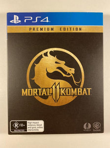 Mortal Kombat 11 Premium Edition Steelbook and Manual Only No Game Sony PlayStation 4