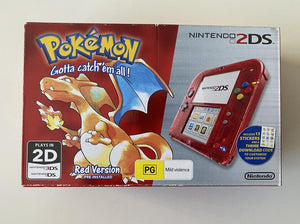 Nintendo 2DS XL Console Pokemon Red Edition Boxed