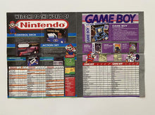 Load image into Gallery viewer, Nintendo SNES NES Game Boy Retro Promo Leaflet Flyer