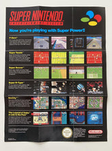 Load image into Gallery viewer, Now You&#39;re Playing With Super Power SNES Nintendo Retro Poster