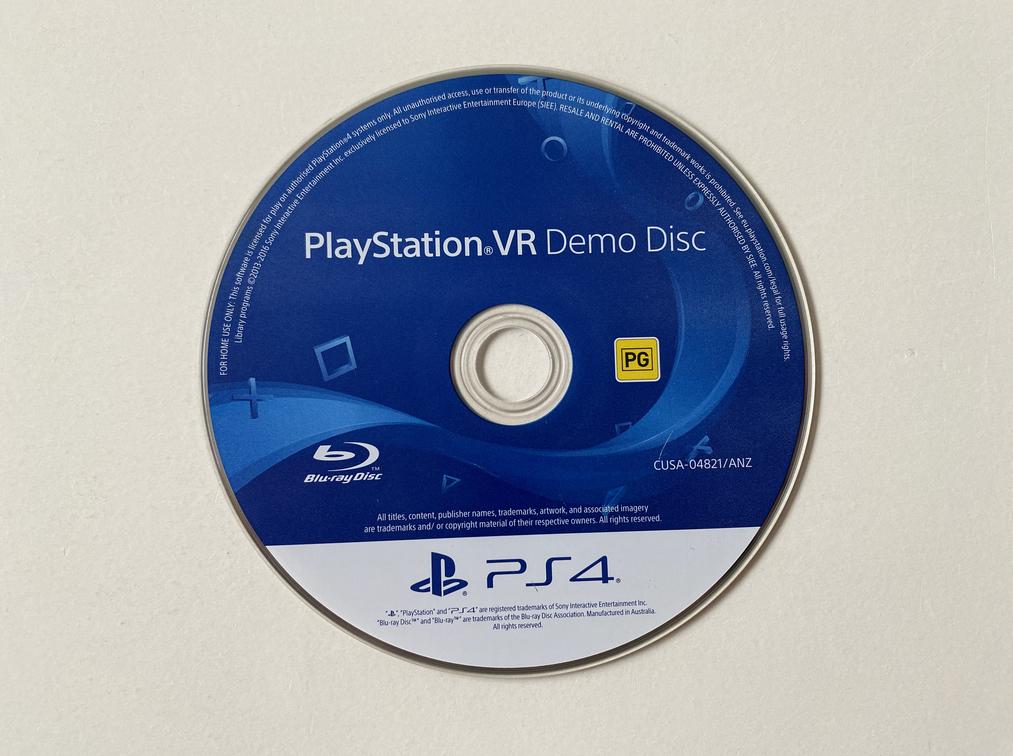 PlayStation VR Demo Disc Sony PlayStation 4