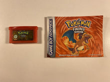 Load image into Gallery viewer, Pokemon Fire Red Version and Manual Nintendo Game Boy Advance