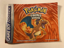 Load image into Gallery viewer, Pokemon Fire Red Version and Manual