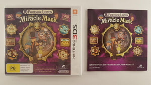 Professor Layton and The Miracle Mask Case and Manual Only