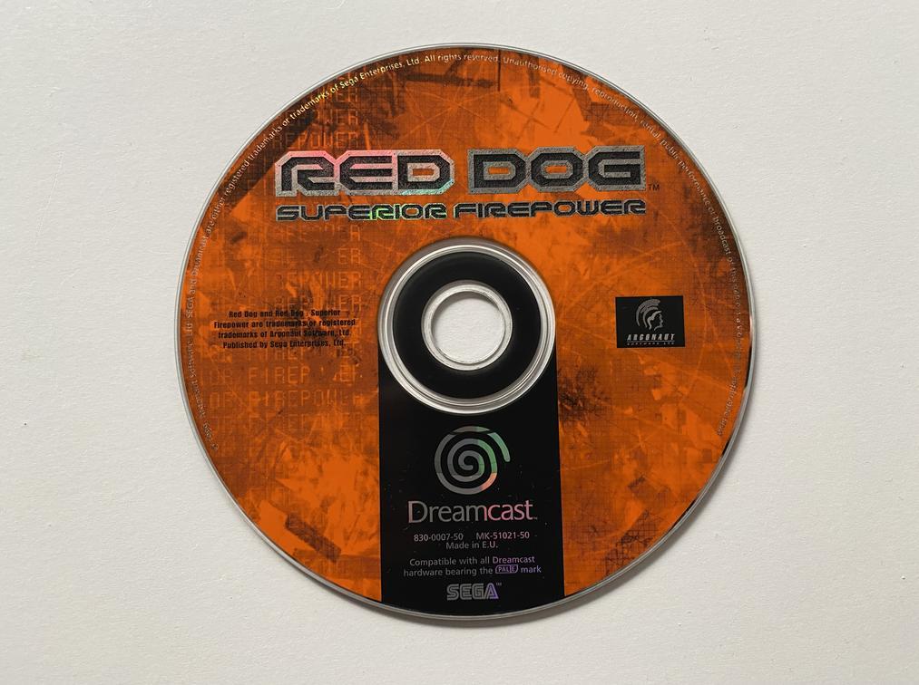 Red Dog Superior Firepower Sega Dreamcast PAL
