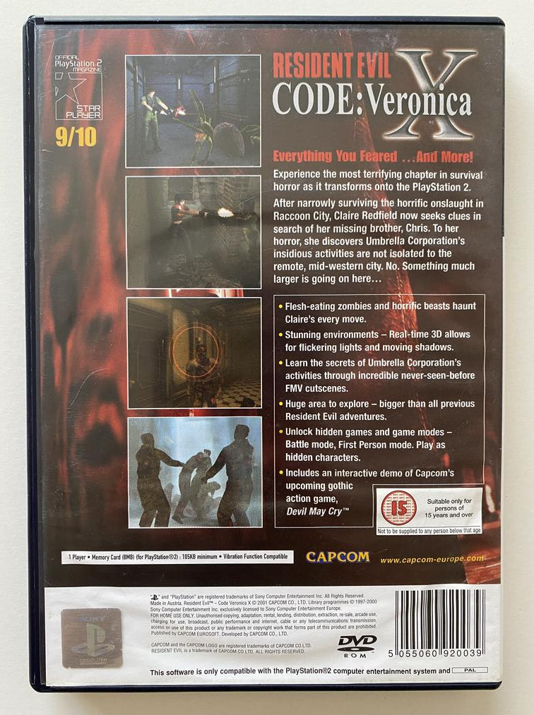 Resident Evil – CODE: Veronica X PS2 [PAL] – PixelHeart