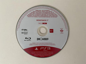 Resistance 3 Promo Disc Sony PlayStation 3
