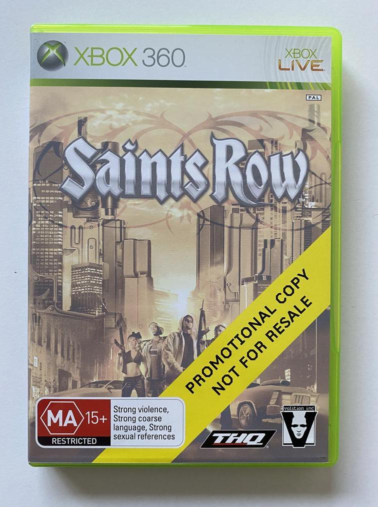 Saints Row Promotional Copy Microsoft Xbox 360