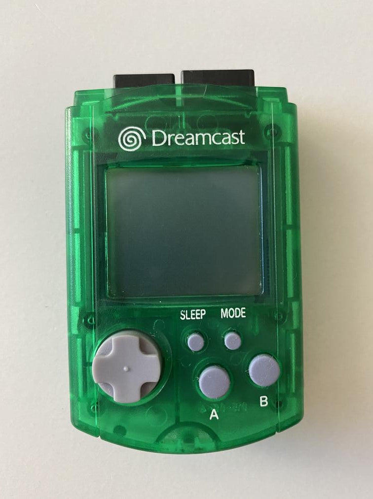 Sega Dreamcast VMU Memory Card Transparent Green