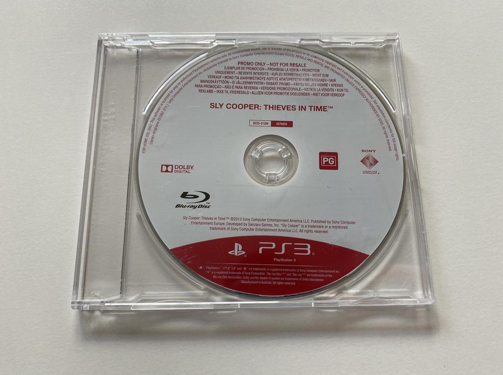 Sly Cooper Thieves in Time Promo Disc
