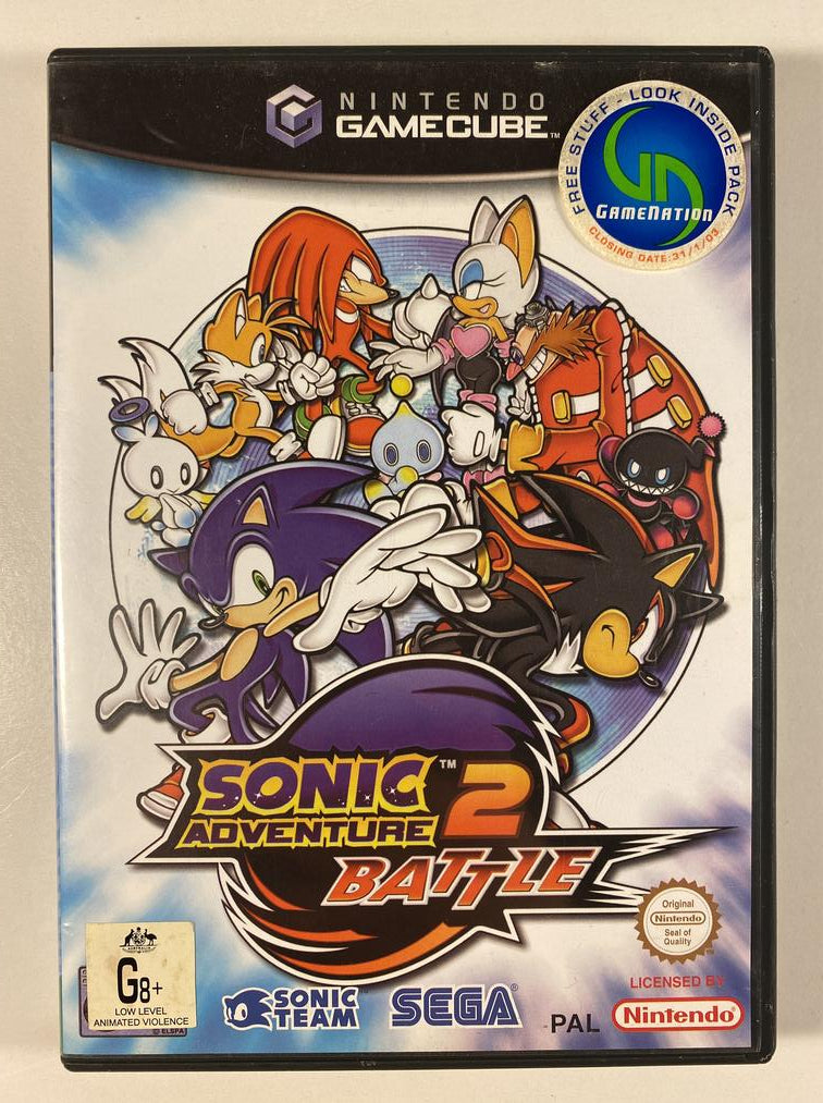 Sonic Adventure 2 Battle (GameCube, 2002) NM Disc Complete CIB Manual FAST  SHIP