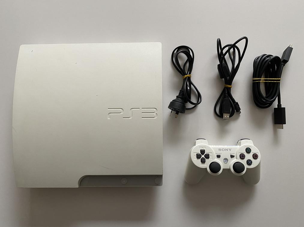 Sony PlayStation 3 PS3 Slim GB Console Bundle White CECHB