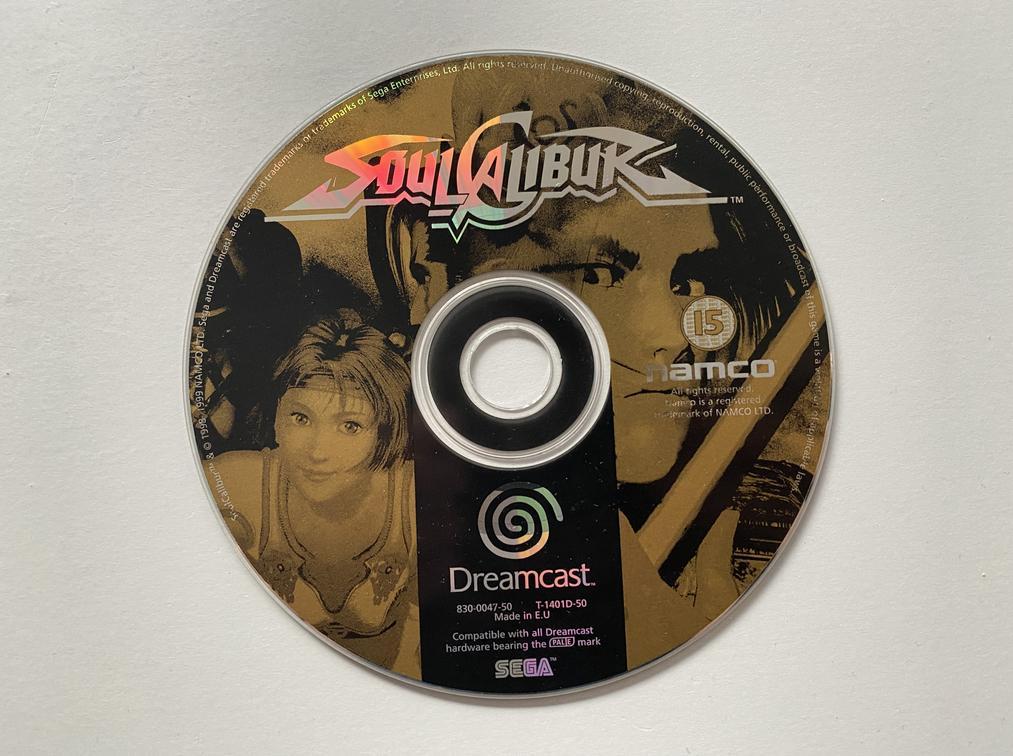 SoulCalibur Sur SEGA Dreamcast – Version PAL (EUR) – Bon état