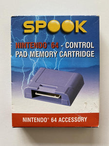 Spook Nintendo 64 Control Pad Memory Cartridge Card Boxed