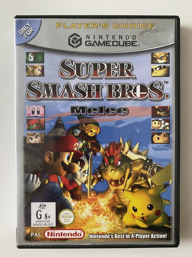 Super Smash Bros Melee Case and Manual Only No Game Nintendo GameCube