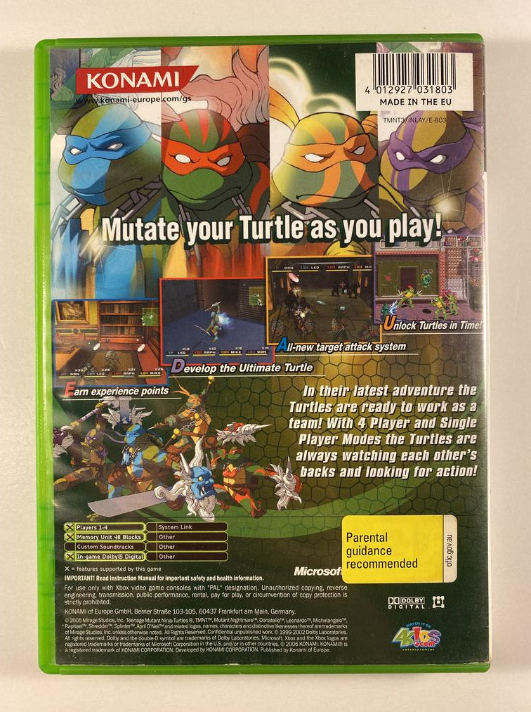 Teenage Mutant Ninja Turtles 3: Mutant Nightmare (Microsoft Xbox, 2005) | Achetez sur Teenage Mutant Ninja Turtles 3: Mutant Nightmare (Microsoft Xbox, 2005) | Achetez sur
