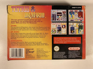 Tetris Game Tetris Dr Mario Boxed (Nintendo SNES Brick Game