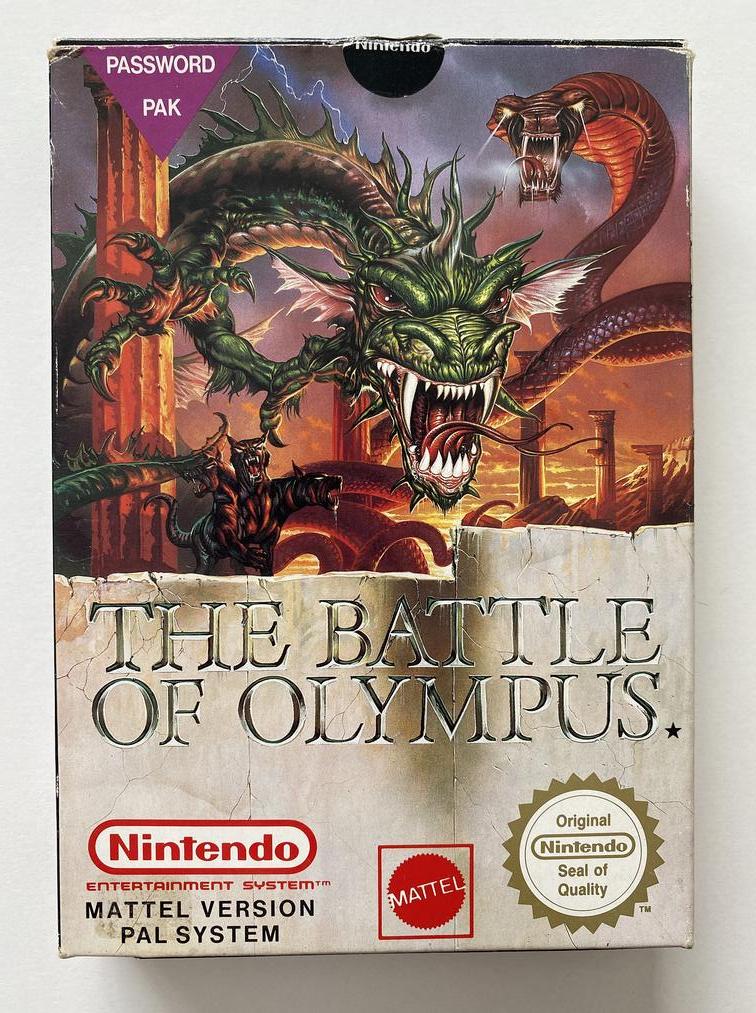 The Battle of Olympus Boxed Nintendo NES