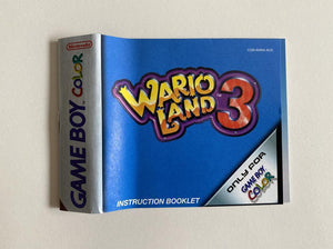Wario Land 3 Boxed Nintendo Game Boy Color PAL