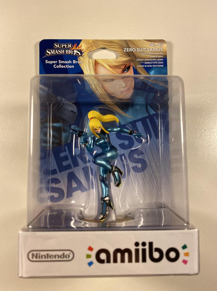 Zero Suit Samus No. 40 Nintendo Amiibo Super Smash Bros Collection