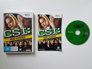 CSI Crime Scene Investigation Hard Evidence Nintendo Wii