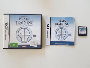 Dr Kawashima's Brain Training How Old Is Your Brain? Nintendo DS