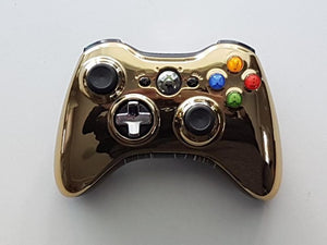 Microsoft Xbox 360 Wireless Controller - Chrome Gold Microsoft Xbox 360