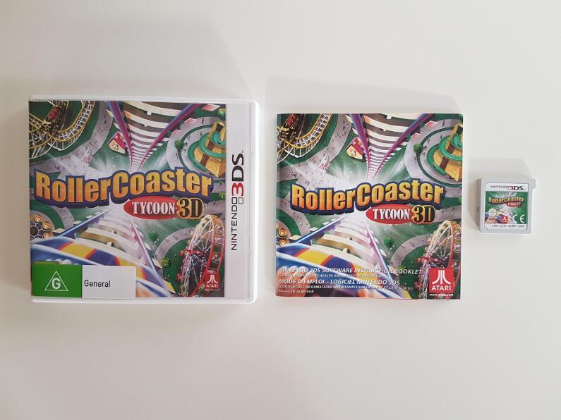 RollerCoaster Tycoon 3D Nintendo 3DS complete in box CIB